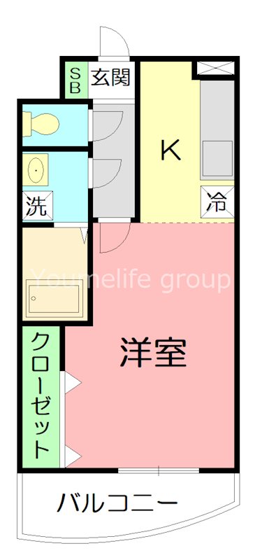ロワジール 103号室 間取り
