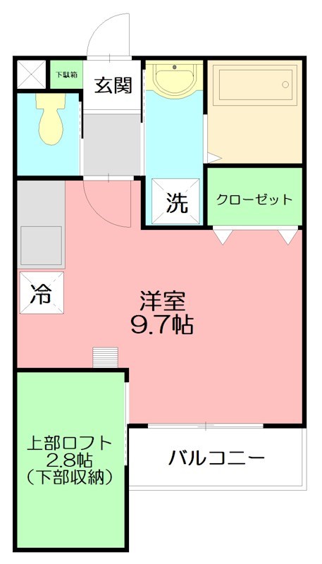 ブラウンナッツ 201号室 間取り
