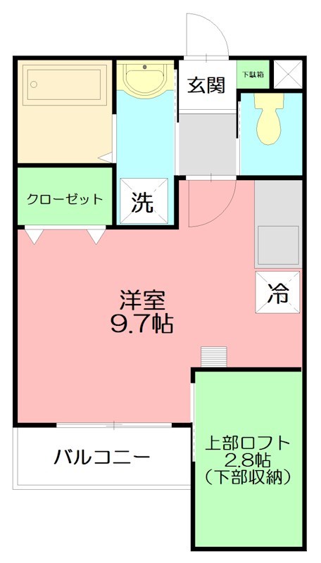 ブラウンナッツ 204号室 間取り