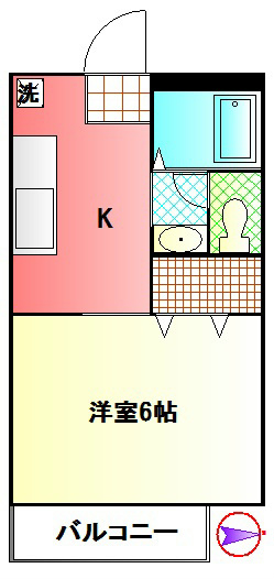 メルベーユ1 203号室 間取り