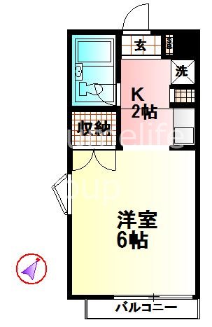 フローラルコートⅠ 103号室 間取り