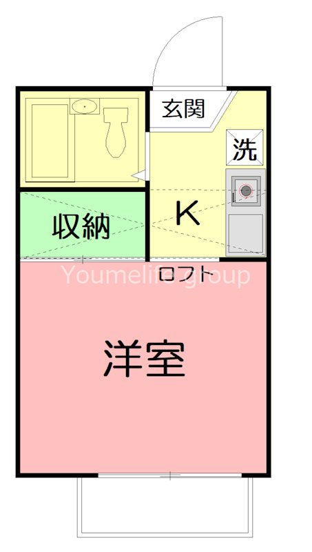 カーサ鵠沼 203号室 間取り