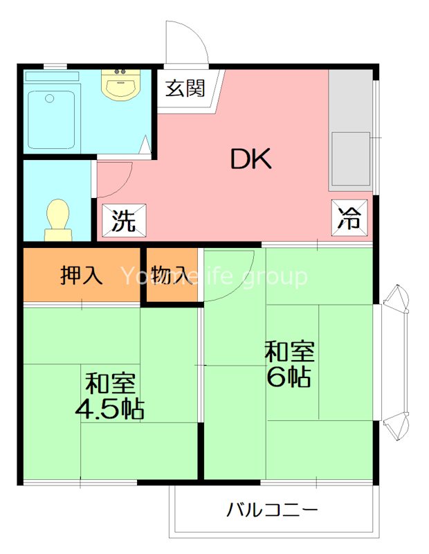湘南ハイツ 201号室 間取り