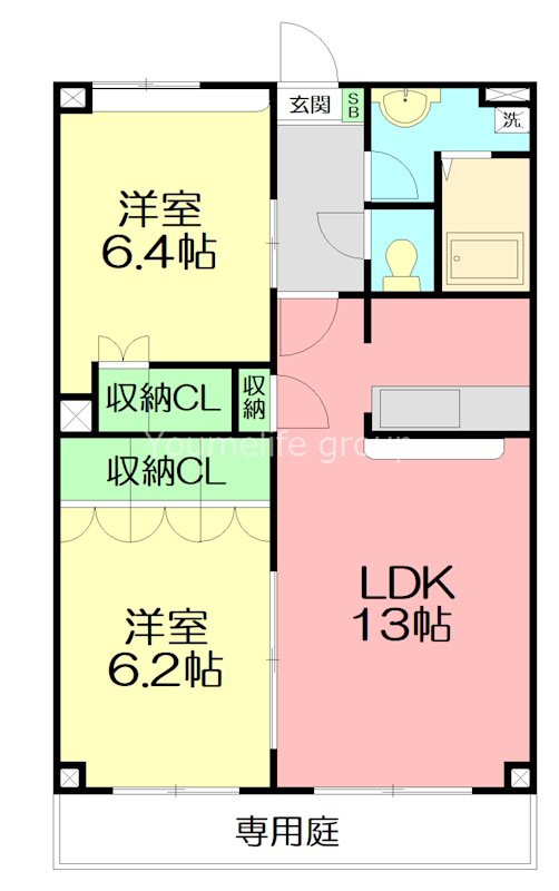 コンテント 103号室 間取り