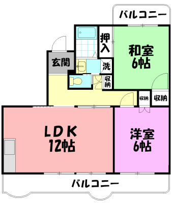 りぶれ97  302号室 間取り