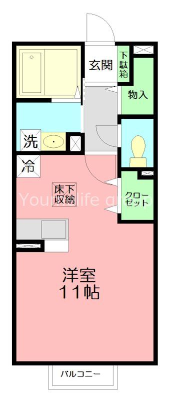ジョアス　ミウ 102号室 間取り
