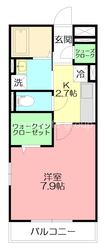 BLESS辻堂 307号室 間取り