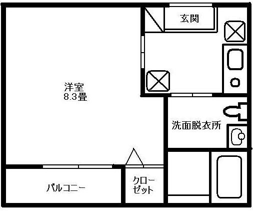 トルトゥーガ 101号室 間取り