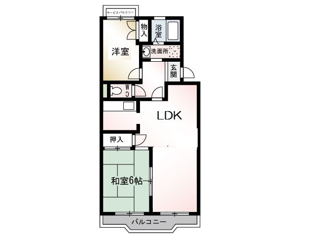 セントラルハイツ三和Ⅰ 間取り