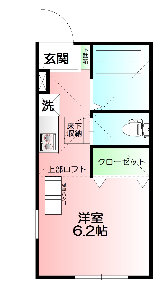 ＡＣＴ１ 103号室 間取り