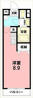ゴールドウィン湘南 103号室 間取り