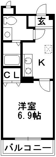 エスポワール楓 303号室 間取り