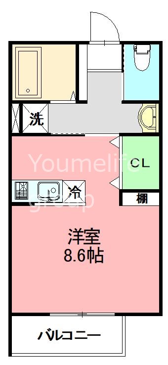 Glanz藤沢 302号室 間取り