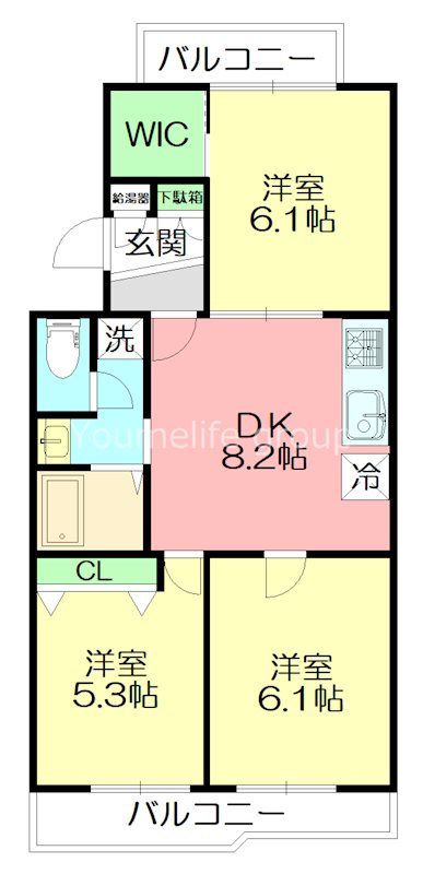 プレステージ本郷台 101号室 間取り