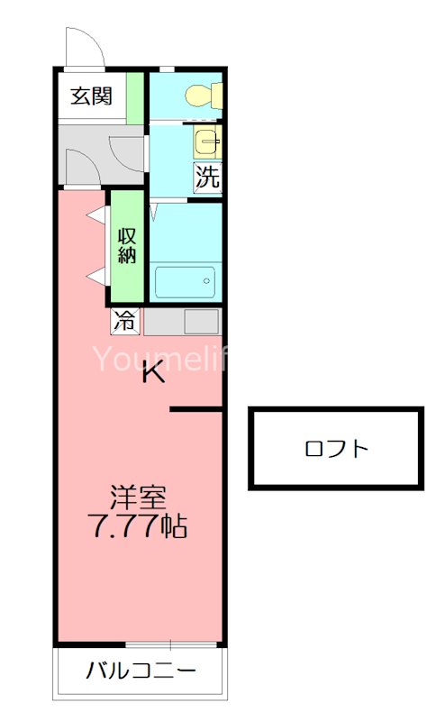 アンバーレジデンス 203号室 間取り