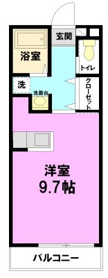 スプルース湘南  302号室 間取り