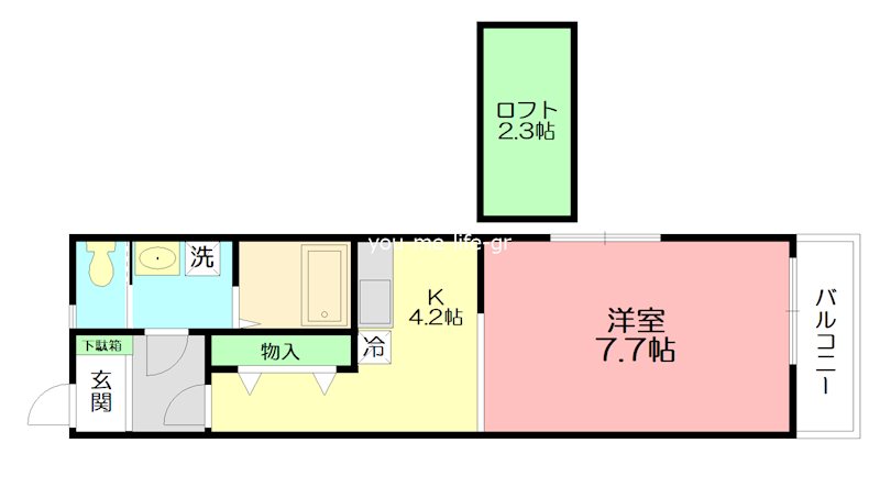 アンバーレジデンス 204号室 間取り