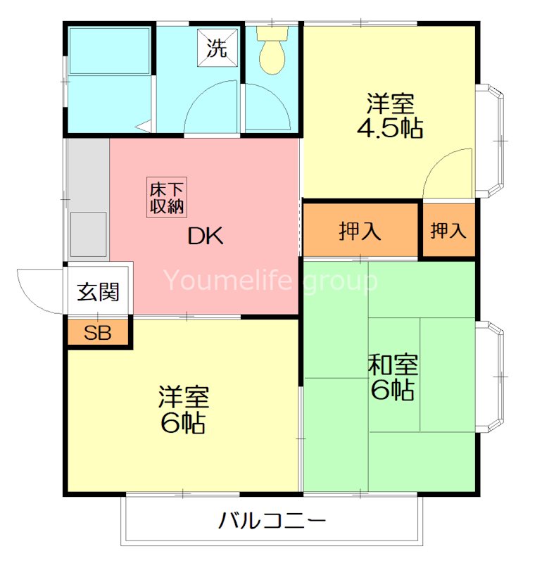 第2永幸荘 202号室 間取り