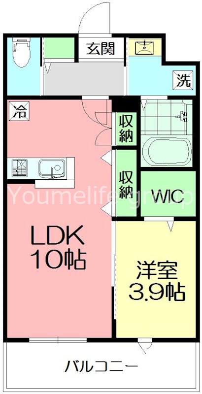 メゾンイナモトⅡ 206号室 間取り