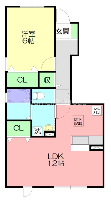 サンコート矢崎 105号室 間取り