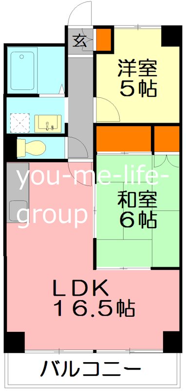 プラザ御殿 403号室 間取り