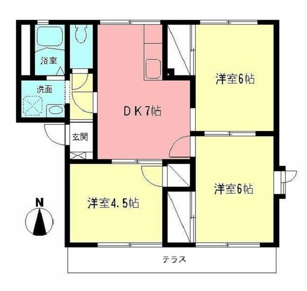 ヴィラ・エクレールA 102号室 間取り