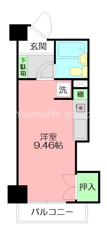 ペルソナージュ横浜 318号室 間取り