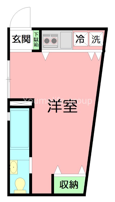 EAST　RISE　由比ガ浜B 210号室 間取り