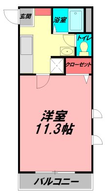 SeaSide湘南 103号室 間取り