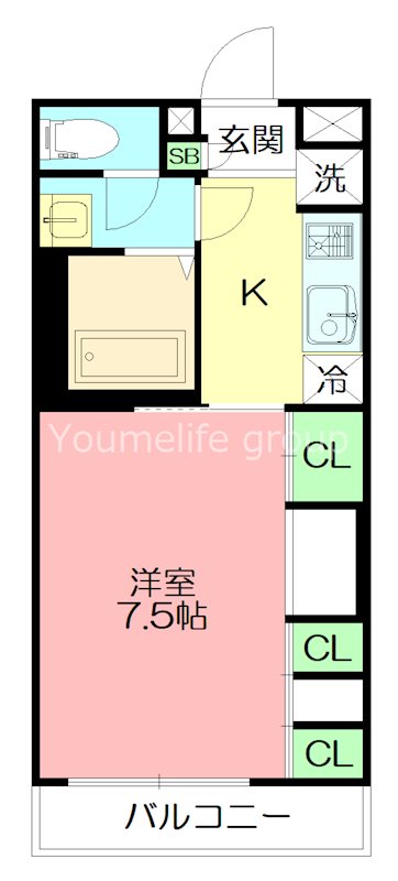 リブリ・厚木南 205号室 間取り