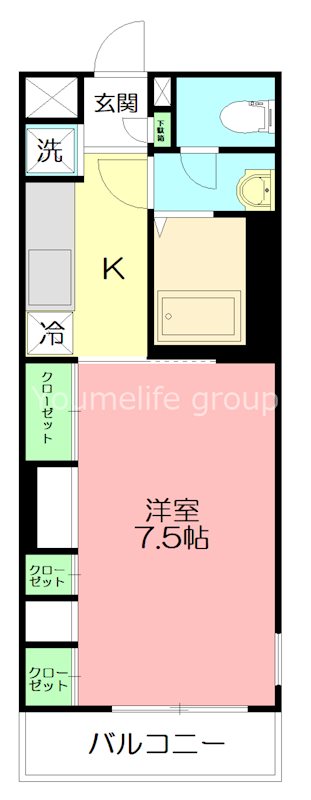 リブリ・厚木旭町 101号室 間取り