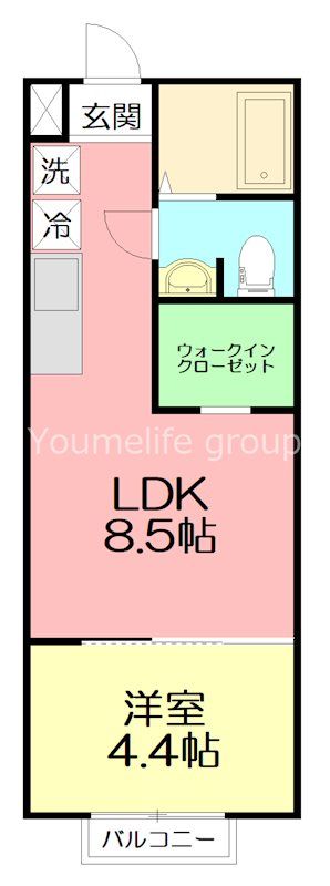 カーサ・デルソーレ 302号室 間取り