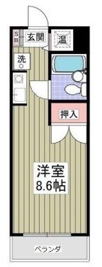 リュミエ本厚木 214号室 間取り