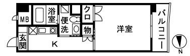 ブレクレール湘南 602号室 間取り