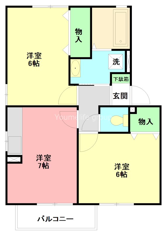 メゾン・ボナールA 102号室 間取り