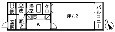リヴィエール湘南Ⅲ 103号室 間取り