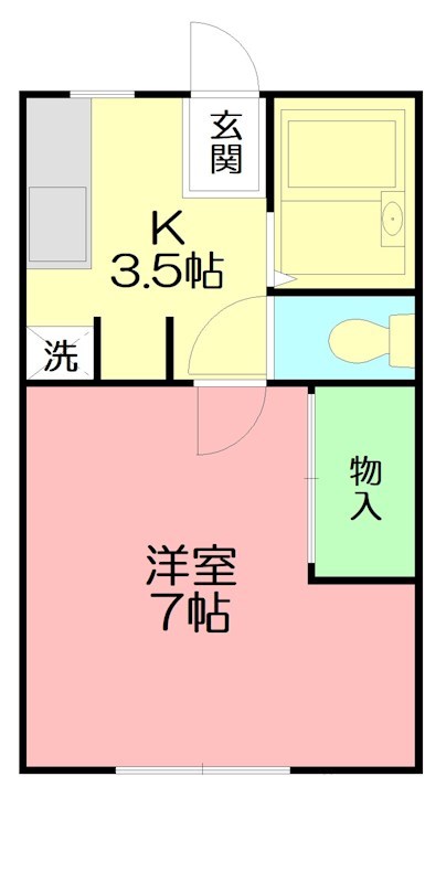 サンライフ湘南  102号室 間取り