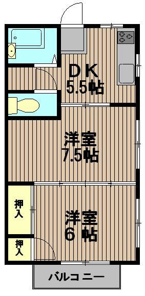 ポルポーラ B203号室 間取り
