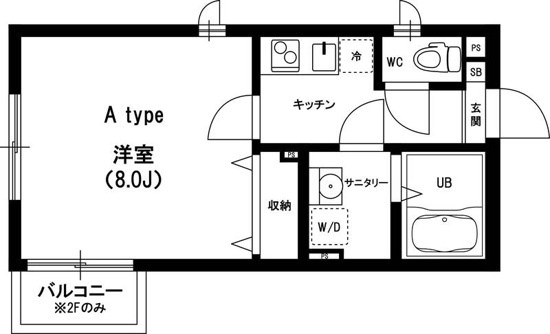 リブリ・希 201号室 間取り