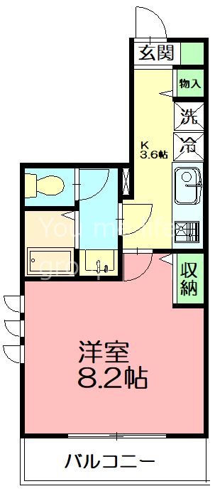 サニーテラス湘南 201号室 間取り