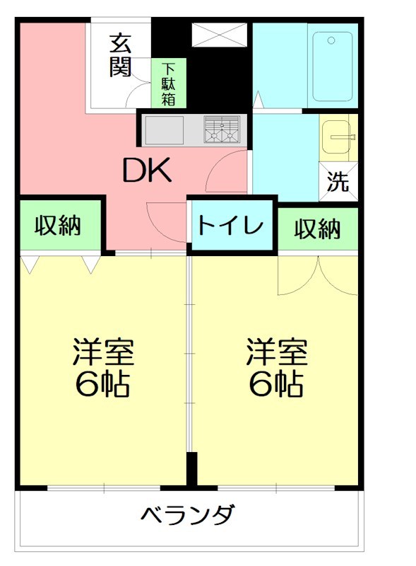 フリージア 402号室 間取り