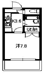 スカイグランデ 802号室 間取り