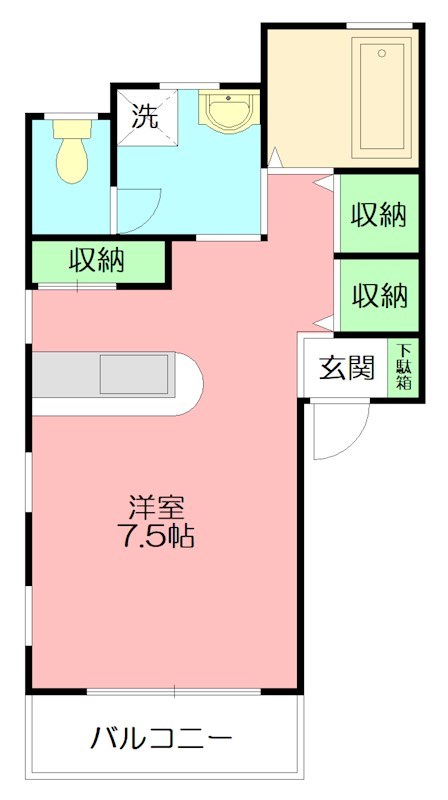 エールリッヒハウス 202号室 間取り