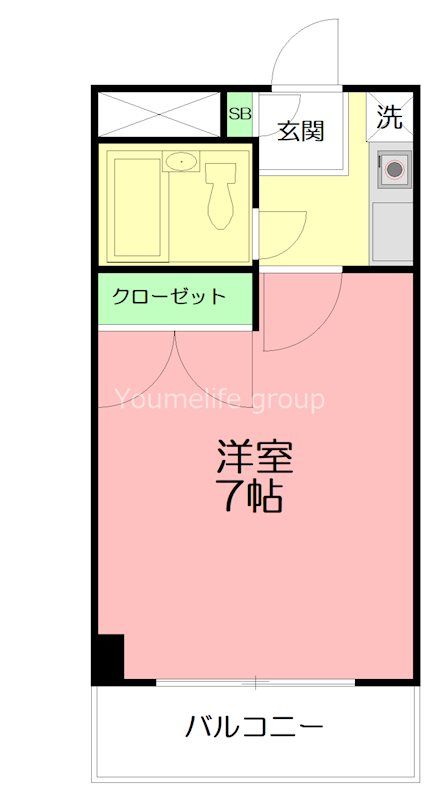 エコルフロンティアガーデン 208号室 間取り