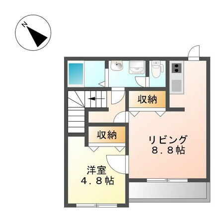 サンクリスタル 202号室 間取り