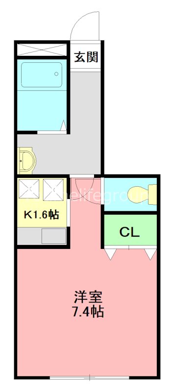 湘南(新)パラシオン 302号室 間取り