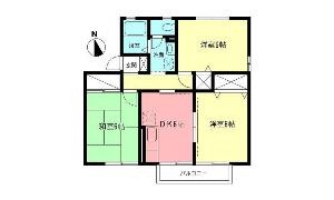 スカイプラザＡ 102号室 間取り