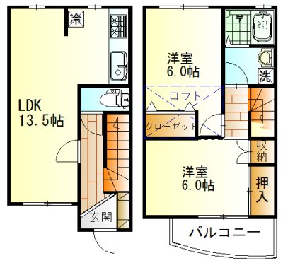 ジョリパルテールB 103号室 間取り
