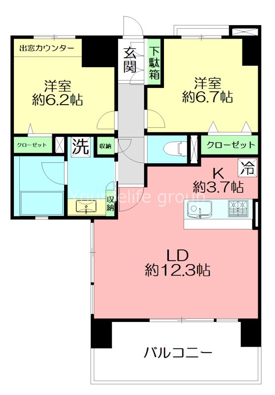 フォルトゥーナ湘南平塚 間取り図