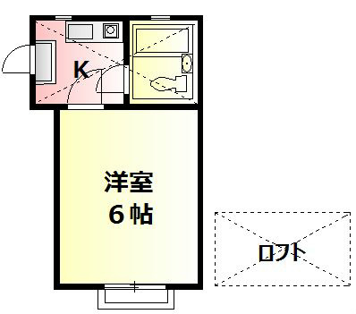 バーディーハウス鶴巻北  202号室 間取り